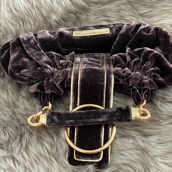 BCBGMaxAzria Velvet and Leather Handbag NWT - Picture 4 of 8
